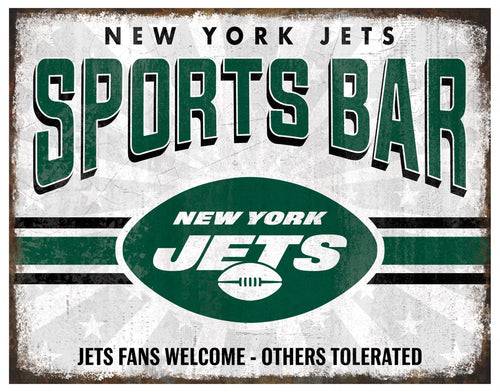 Wholesale NFL2165-Team Sports Bar Metal / N2165-New York Jets