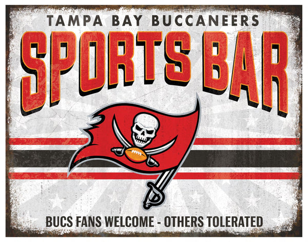 Wholesale NFL2165-Team Sports Bar Metal / N2165-Tampa Bay Buccaneers