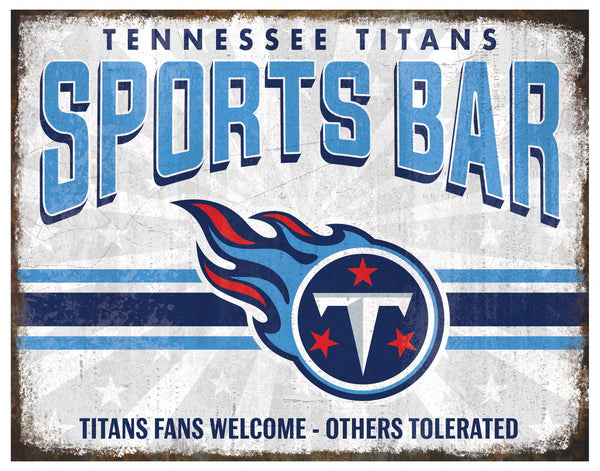 Wholesale NFL2165-Team Sports Bar Metal / N2165-Tennessee Titans