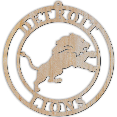 Wholesale NFL2169-Luan Logo Cutout Ornament / N2169-Detroit Lions