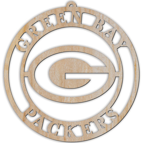 Wholesale NFL2169-Luan Logo Cutout Ornament / N2169-Green Bay Packers