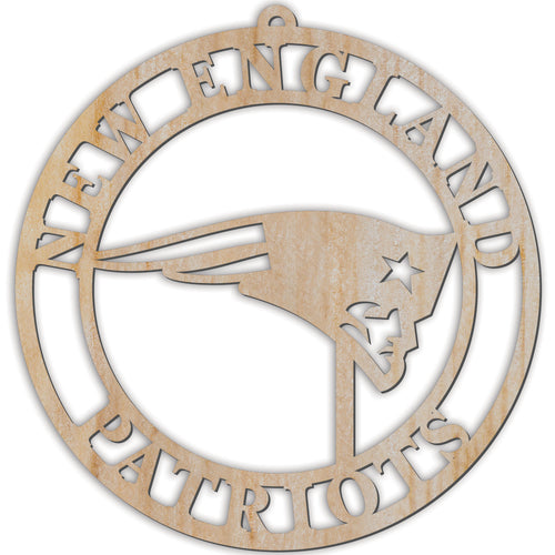 Wholesale NFL2169-Luan Logo Cutout Ornament / N2169-New England Patriots