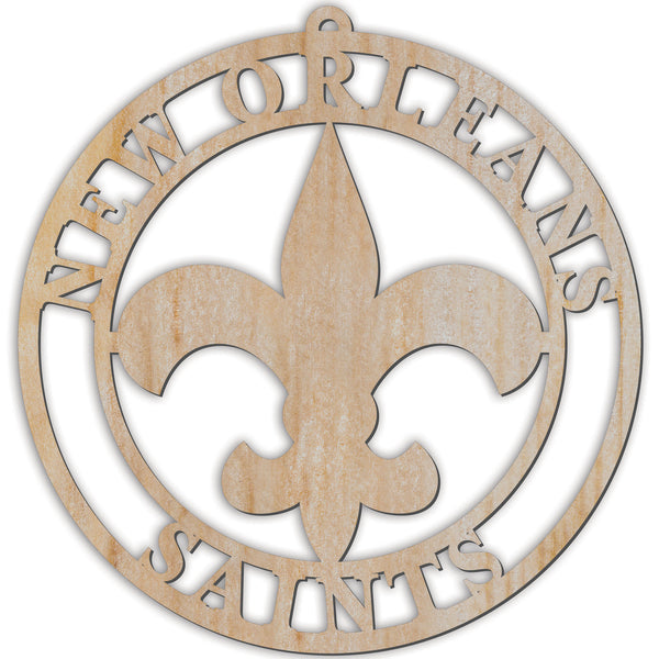 Wholesale NFL2169-Luan Logo Cutout Ornament / N2169-New Orleans Saints