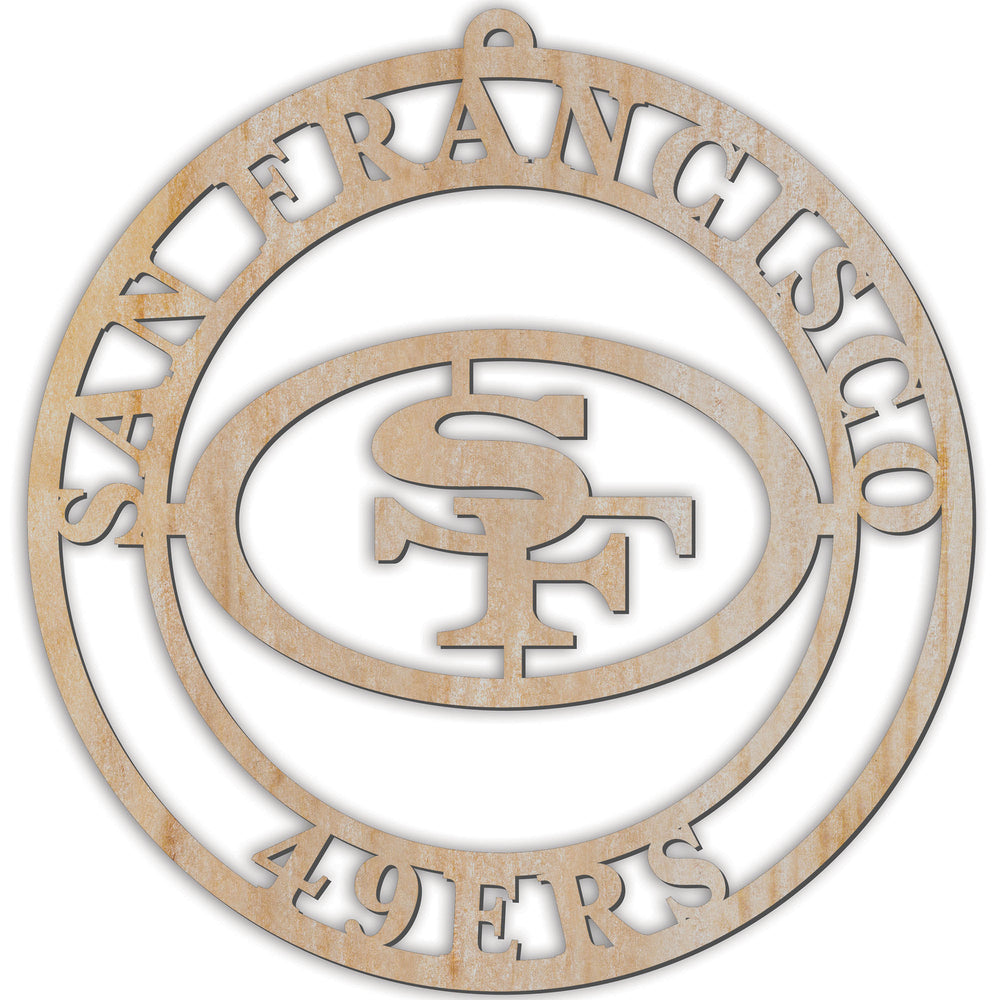 Wholesale NFL2169-Luan Logo Cutout Ornament / N2169-San Francisco 49ers