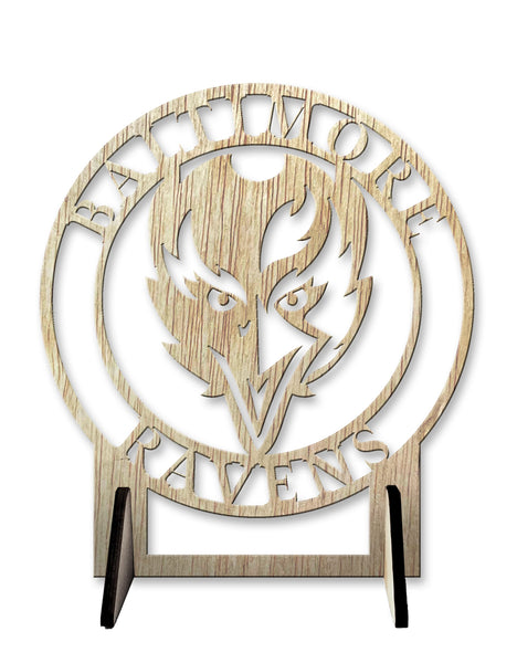 Wholesale NFL2179-Logo Cutout Desk Plaque / N2179-Baltimore Ravens