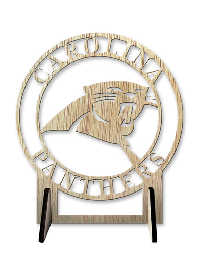 Wholesale NFL2179-Logo Cutout Desk Plaque / N2179-Carolina Panthers
