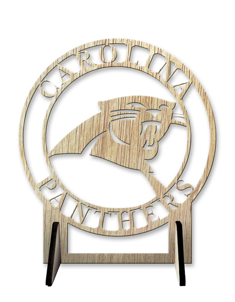 Wholesale NFL2179-Logo Cutout Desk Plaque / N2179-Carolina Panthers