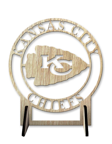 Wholesale NFL2179-Logo Cutout Desk Plaque / N2179-Kansas City Chiefs