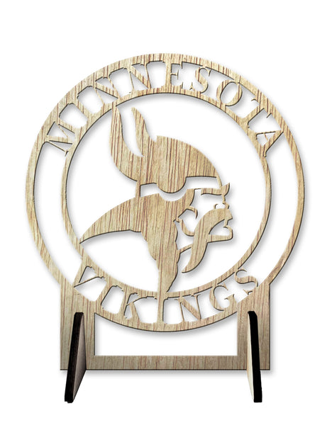 Wholesale NFL2179-Logo Cutout Desk Plaque / N2179-Minnesota Vikings