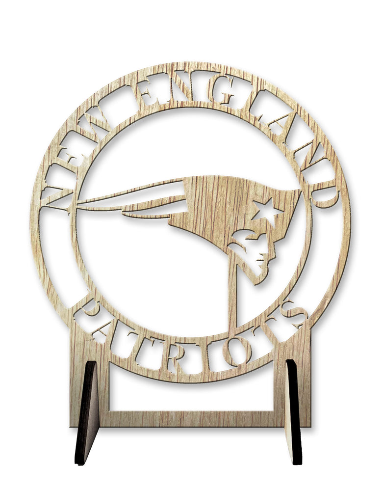 Wholesale NFL2179-Logo Cutout Desk Plaque / N2179-New England Patriots