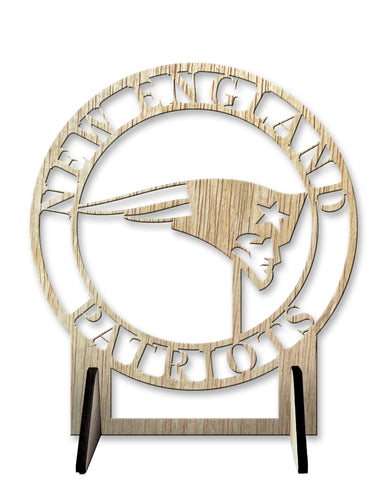 Wholesale NFL2179-Logo Cutout Desk Plaque / N2179-New England Patriots
