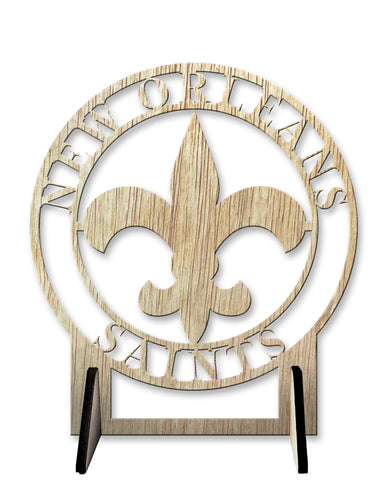 Wholesale NFL2179-Logo Cutout Desk Plaque / N2179-New Orleans Saints