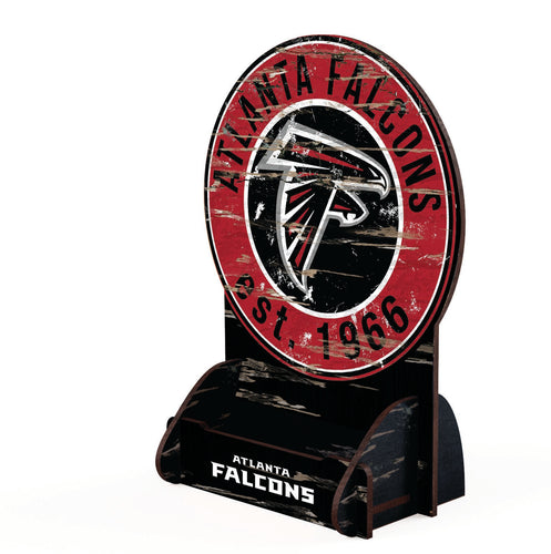 Wholesale NFL2181-Circle Logo Business Card Holder / N2181-Atlanta Falcons