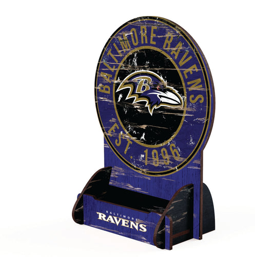 Wholesale NFL2181-Circle Logo Business Card Holder / N2181-Baltimore Ravens