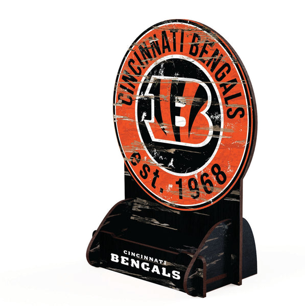 Wholesale NFL2181-Circle Logo Business Card Holder / N2181-Cincinnati Bengals