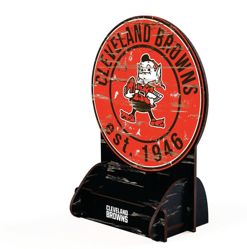 Wholesale NFL2181-Circle Logo Business Card Holder / N2181-Cleveland Browns