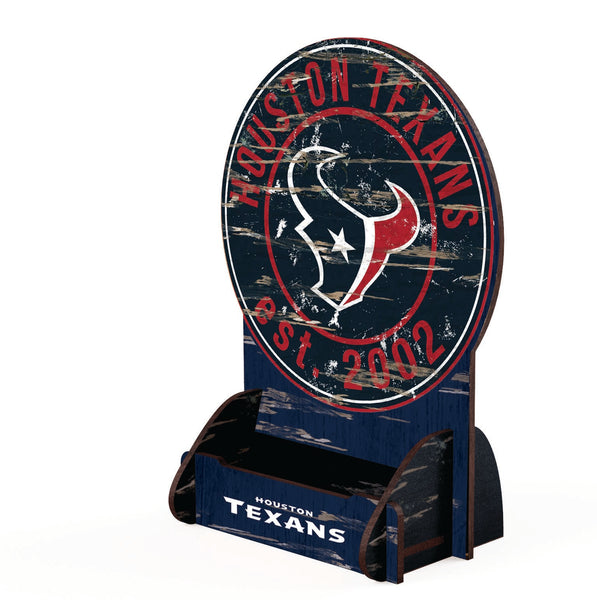 Wholesale NFL2181-Circle Logo Business Card Holder / N2181-Houston Texans