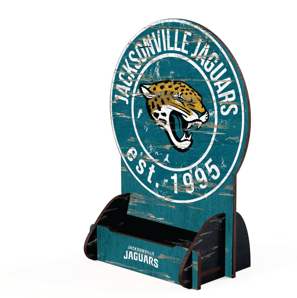 Wholesale NFL2181-Circle Logo Business Card Holder / N2181-Jacksonville Jaguars