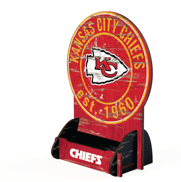 Wholesale NFL2181-Circle Logo Business Card Holder / N2181-Kansas City Chiefs