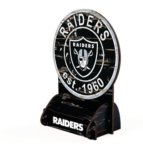 Wholesale NFL2181-Circle Logo Business Card Holder / N2181-Las Vegas Raiders