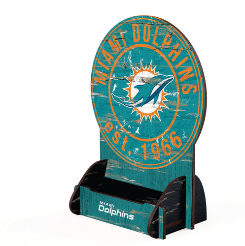 Wholesale NFL2181-Circle Logo Business Card Holder / N2181-Miami Dolphins
