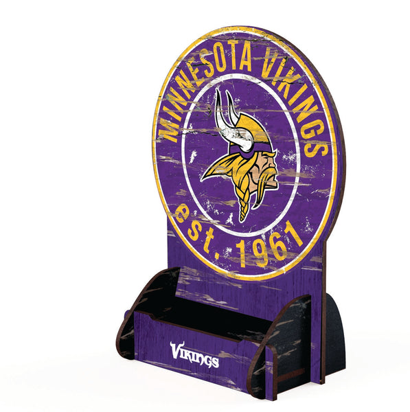 Wholesale NFL2181-Circle Logo Business Card Holder / N2181-Minnesota Vikings