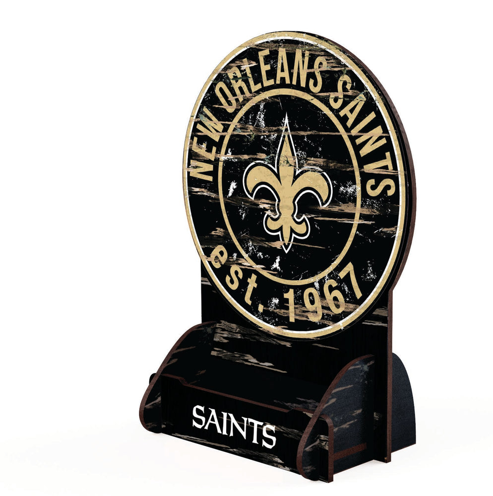 Wholesale NFL2181-Circle Logo Business Card Holder / N2181-New Orleans Saints