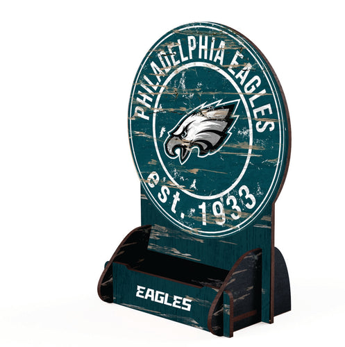 Wholesale NFL2181-Circle Logo Business Card Holder / N2181-Philadelphia Eagles