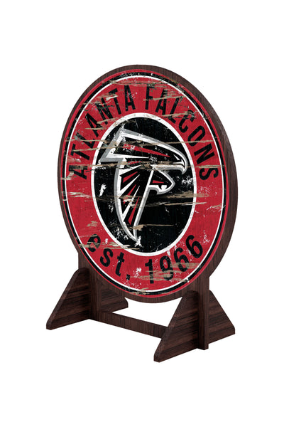 Wholesale NFL2187-Desktop Circle Logo Stand / N2187-Atlanta Falcons