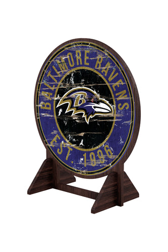 Wholesale NFL2187-Desktop Circle Logo Stand / N2187-Baltimore Ravens