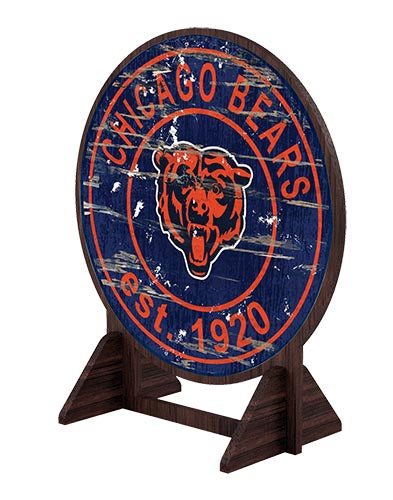 Wholesale NFL2187-Desktop Circle Logo Stand / N2187-Chicago Bears