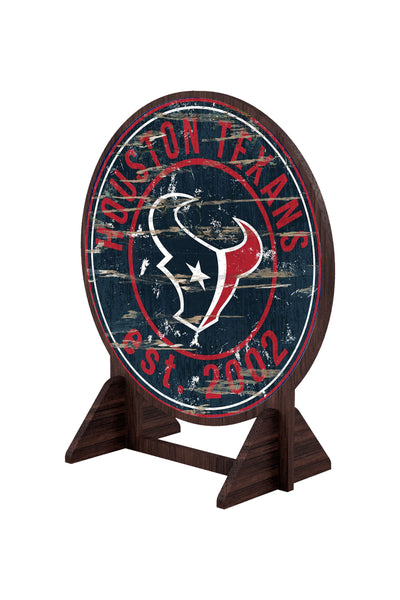 Wholesale NFL2187-Desktop Circle Logo Stand / N2187-Houston Texans