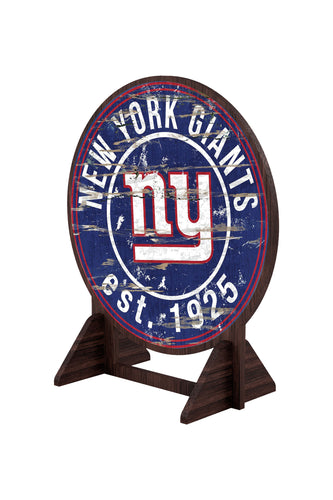 Wholesale NFL2187-Desktop Circle Logo Stand / N2187-New York Giants