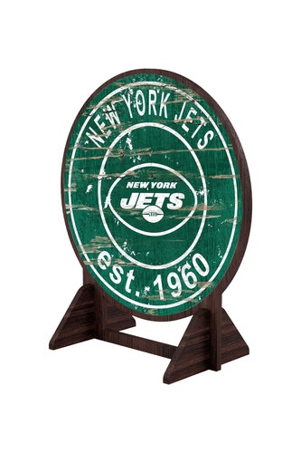 Wholesale NFL2187-Desktop Circle Logo Stand / N2187-New York Jets