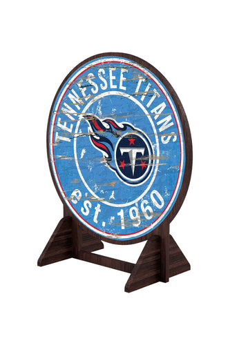 Wholesale NFL2187-Desktop Circle Logo Stand / N2187-Tennessee Titans