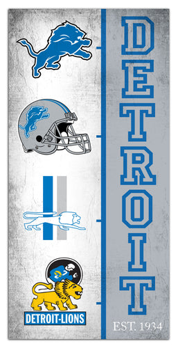 Wholesale NFL2209-Team Logo Progression 6x12 / N2209-Detroit Lions