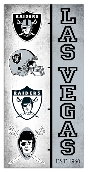 Wholesale NFL2209-Team Logo Progression 6x12 / N2209-Las Vegas Raiders