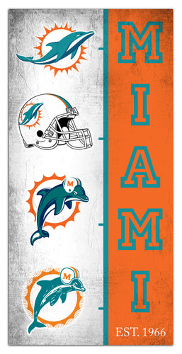 Wholesale NFL2209-Team Logo Progression 6x12 / N2209-Miami Dolphins