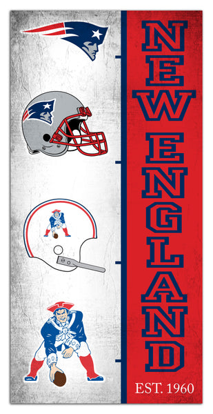 Wholesale NFL2209-Team Logo Progression 6x12 / N2209-New England Patriots