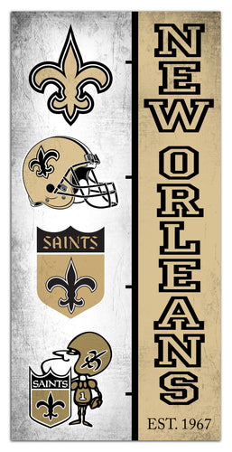 Wholesale NFL2209-Team Logo Progression 6x12 / N2209-New Orleans Saints