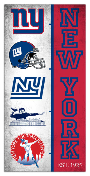 Wholesale NFL2209-Team Logo Progression 6x12 / N2209-New York Giants