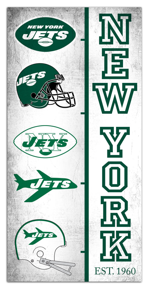 Wholesale NFL2209-Team Logo Progression 6x12 / N2209-New York Jets