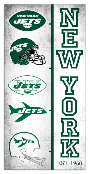 Wholesale NFL2209-Team Logo Progression 6x12 / N2209-New York Jets