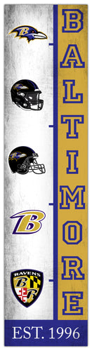 Wholesale NFL2210-Team Logo Progression 6x24 / N2210-Baltimore Ravens