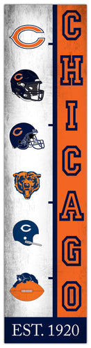 Wholesale NFL2210-Team Logo Progression 6x24 / N2210-Chicago Bears