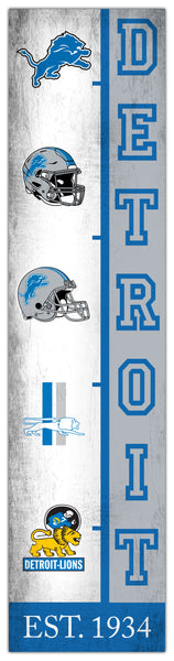 Wholesale NFL2210-Team Logo Progression 6x24 / N2210-Detroit Lions
