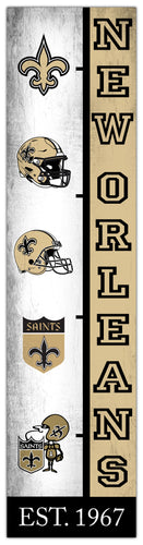 Wholesale NFL2210-Team Logo Progression 6x24 / N2210-New Orleans Saints