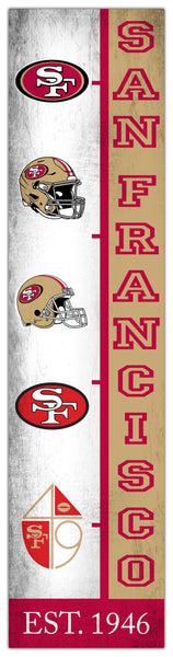 Wholesale NFL2210-Team Logo Progression 6x24 / N2210-San Francisco 49ers