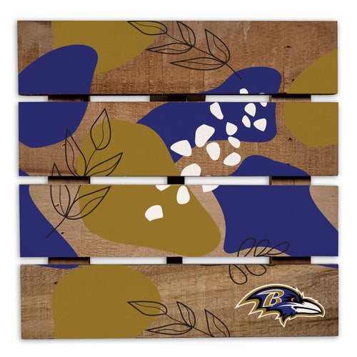 Wholesale NFL2222-Abstract Floral Trivet Hot Plate / N2222-Baltimore Ravens