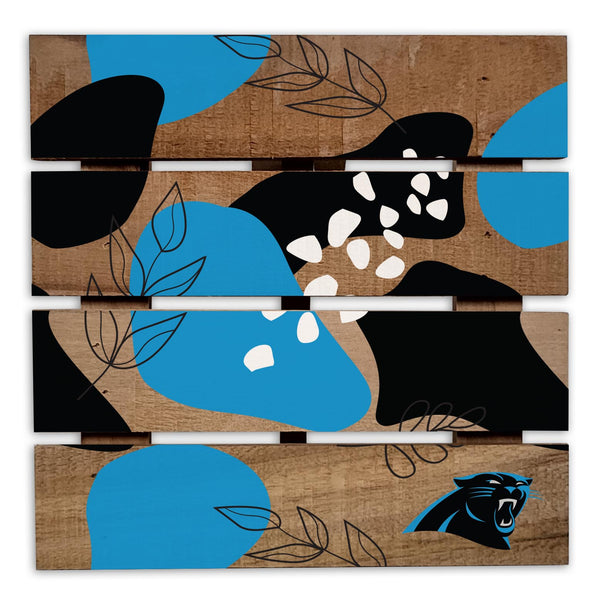 Wholesale NFL2222-Abstract Floral Trivet Hot Plate / N2222-Carolina Panthers
